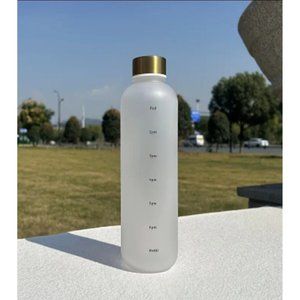 Authentic Water Bottle With Time Marker Motivational 35OZ For Fitness Sports NEW